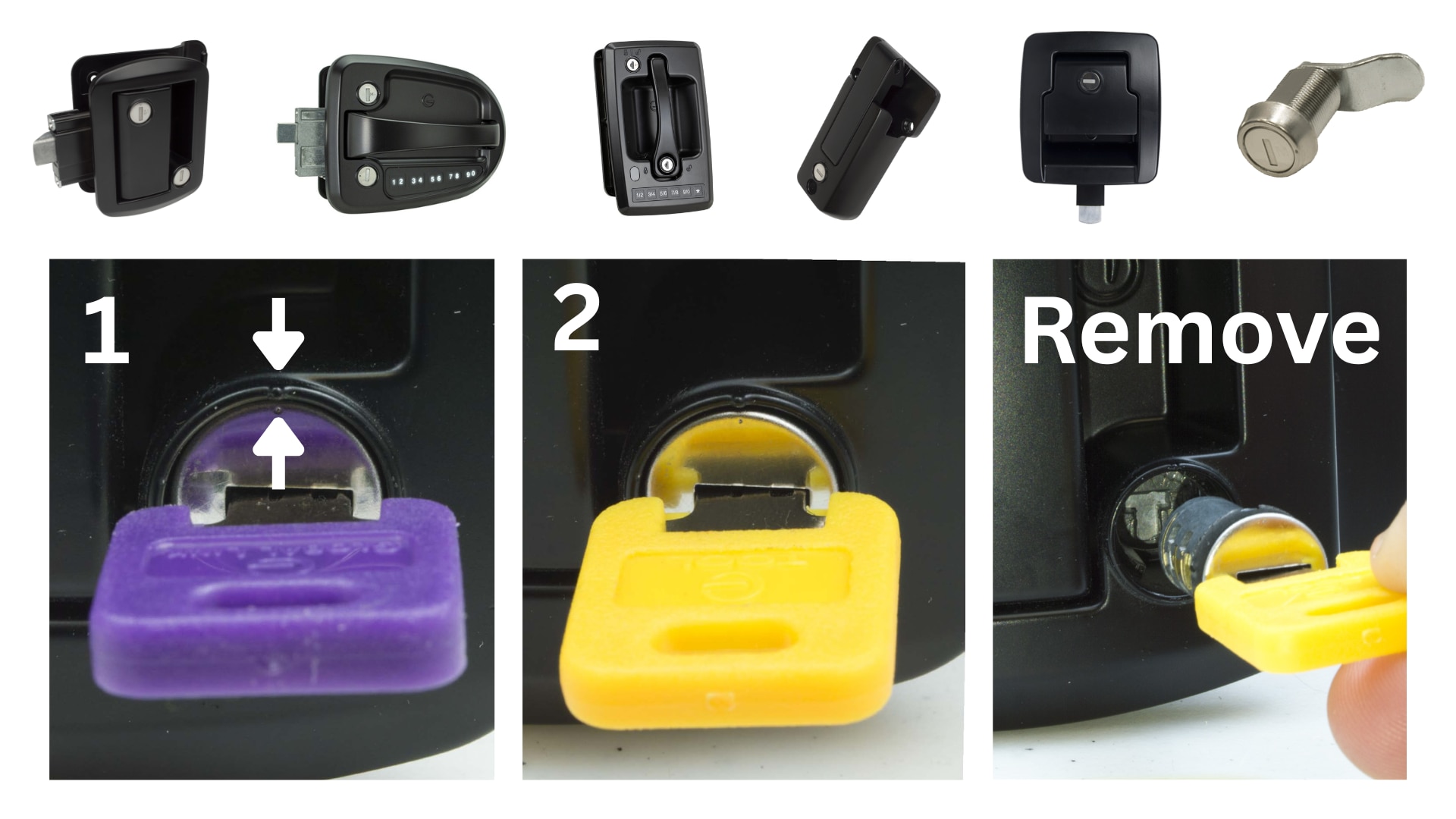 Key Cylinder Removal Visual Instructions – GLD Keyed-Alike
