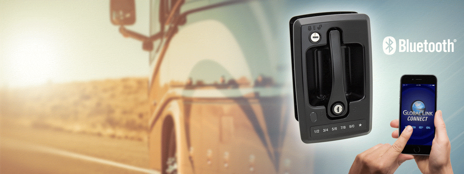 360-degree view of the Global Link Bluetooth Entry Door Lock