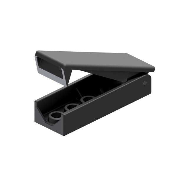 B&B Molders RV Camper Trailer, Spring Loaded Baggage Door Clip, Black