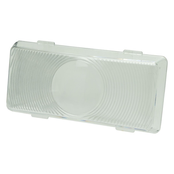 Rectangle Flashlight Lense Command Rectangle Porch Light Replacement Lens, Clear