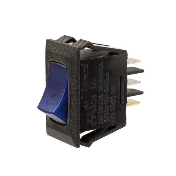 Signia Rocker Switch Button Sigma Switches Rocker Switch with Blue Light for RVs, Black